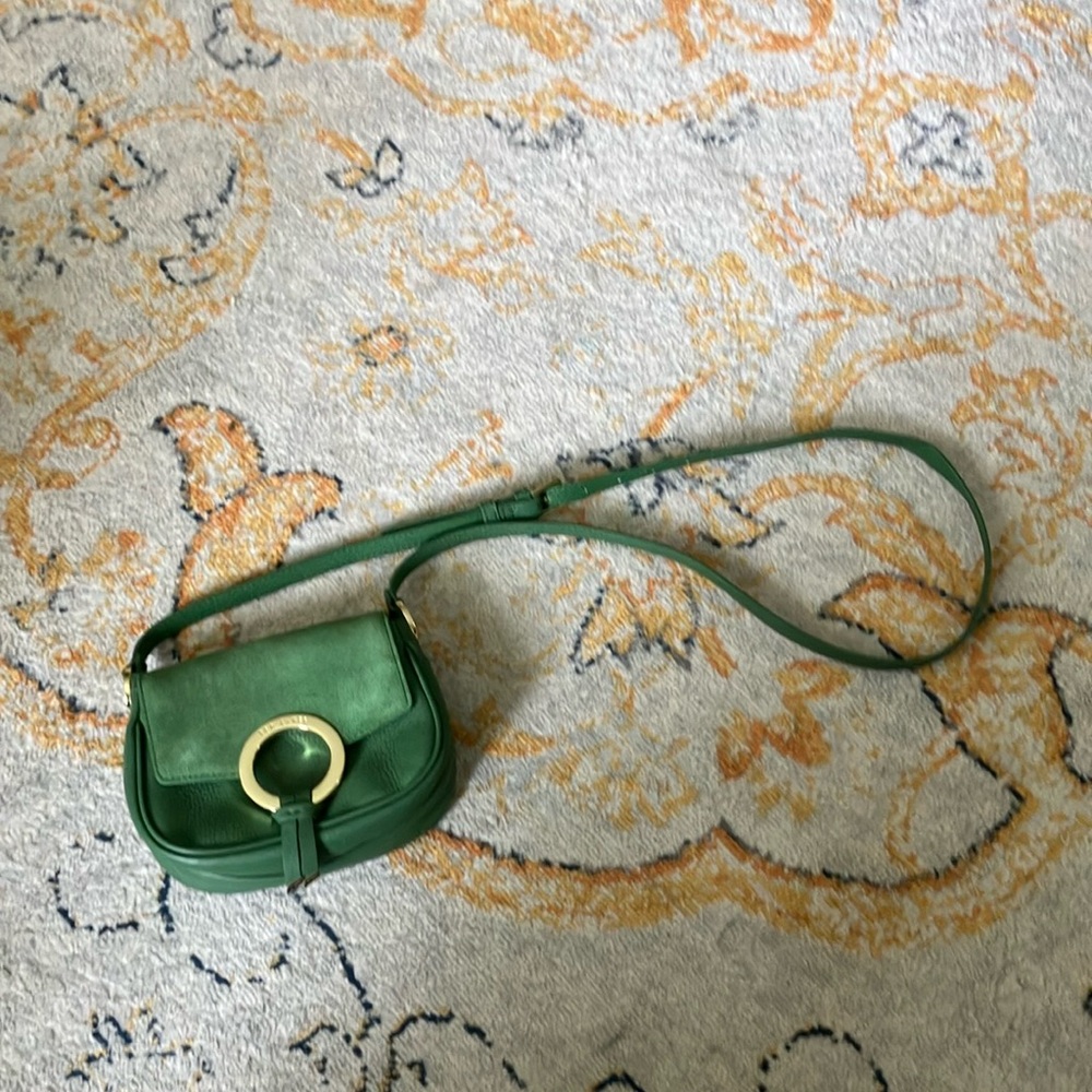 Ted Baker Green Crossbody Bag with Gold Hardware